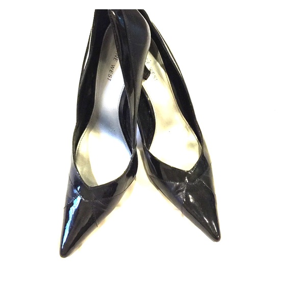 Black paten & leather pumps - lightly worn - Picture 1 of 4