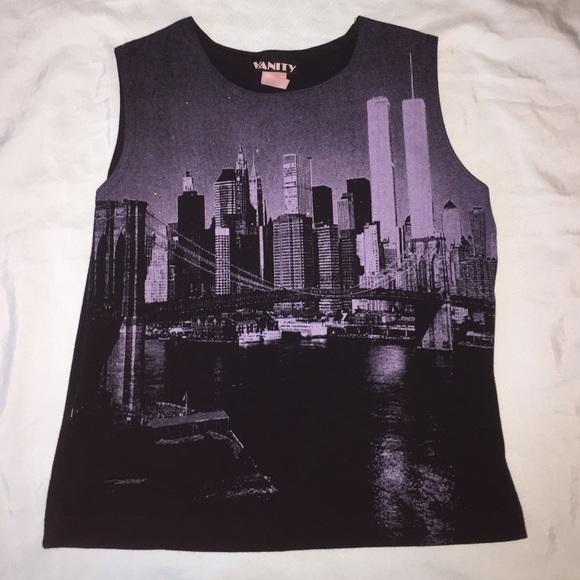 Sparkly New York tank top