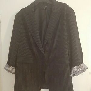 Chic pinstripe boyfriend blazer