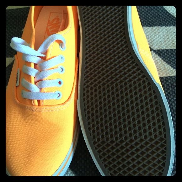 Orange Vans! Women size 8.5 Men size 7