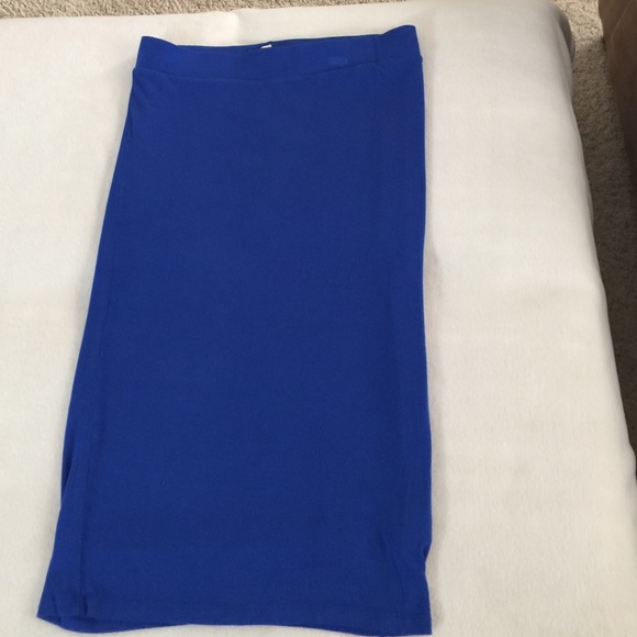 Royal blue pencil skirt