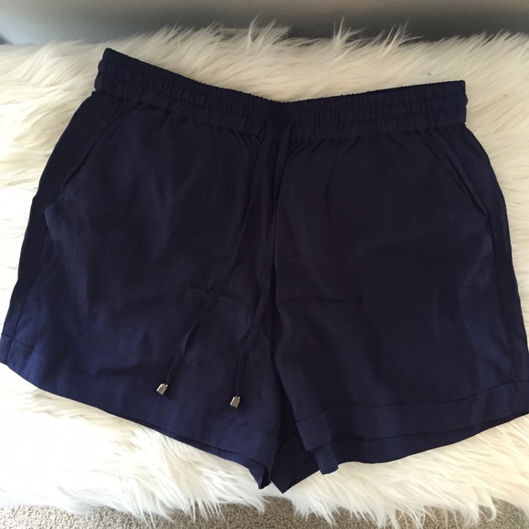 NWOT Silky Navy Shorts