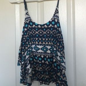 Tribal print tank top