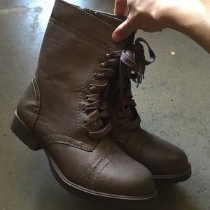 Lace Up Combat Boots