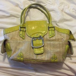 Cole Haan straw purse