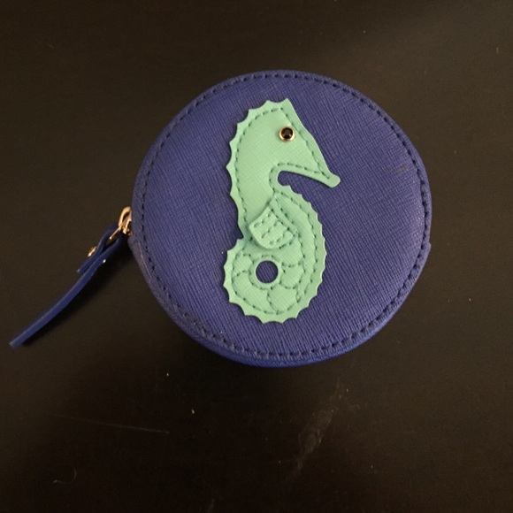 Kate Spade seahorse coin purse