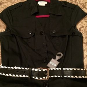 Michael Kors black and white belt