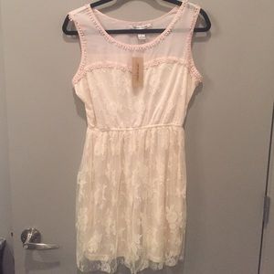 NWT Cream Lace Dress