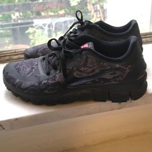 Purple Snakeskin Nikes- women 7