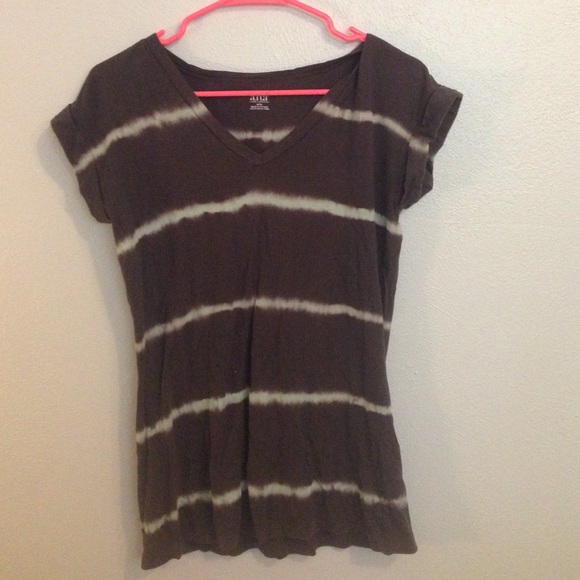 Tie dye striped shirt