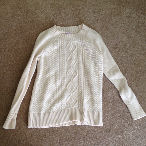 Cream Marona Cable Knit Sweater