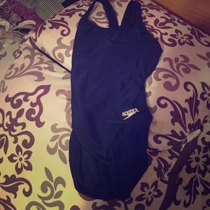 Navy Blue Speedo One-Piece