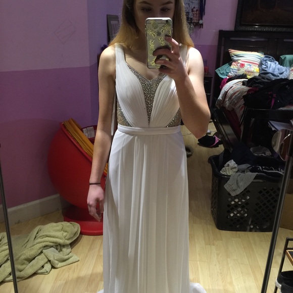White La Femme Prom Dress