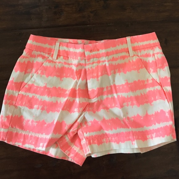 pink and white patterned sun kissed shorts