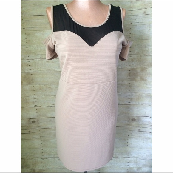 Dresses & Skirts - Mesh cold shoulder dress - plus