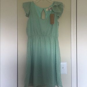 Teal colored dress. Brand new, never worn w/ tags