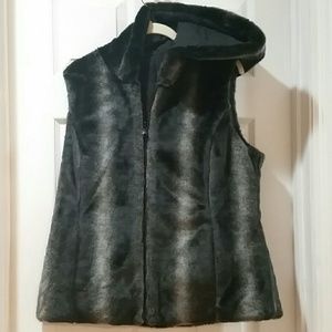 Kristen Blake Faux Fur Reversible Vest