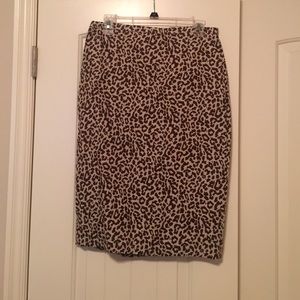 J.Crew Leopard Print Skirt. Never Worn!