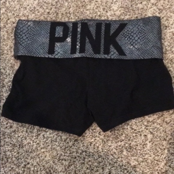 PINK Tight Shorties! Snakeskin