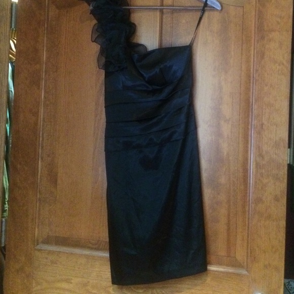 Black cocktail dress
