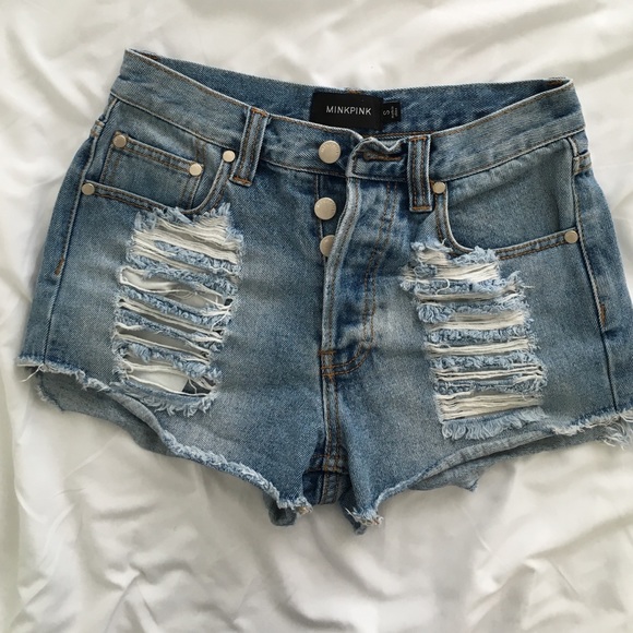 MINKPINK denim short