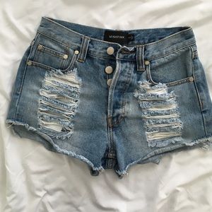 MINKPINK denim short