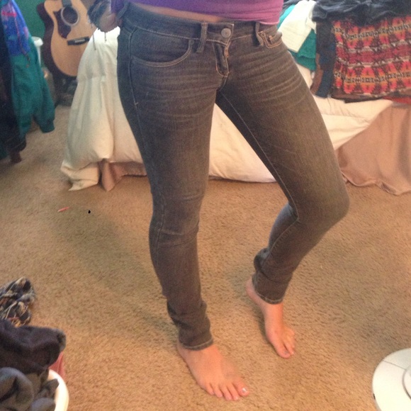 Dark grey skinny jeans