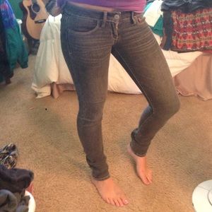 Dark grey skinny jeans