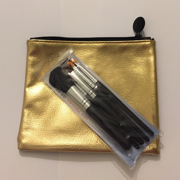 Crown Travel Brush Set and Makeup Bag