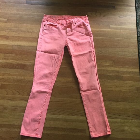 Coral J. Crew jeans