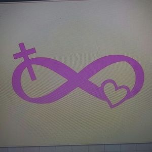 3inch Infinity sign vinyl decal