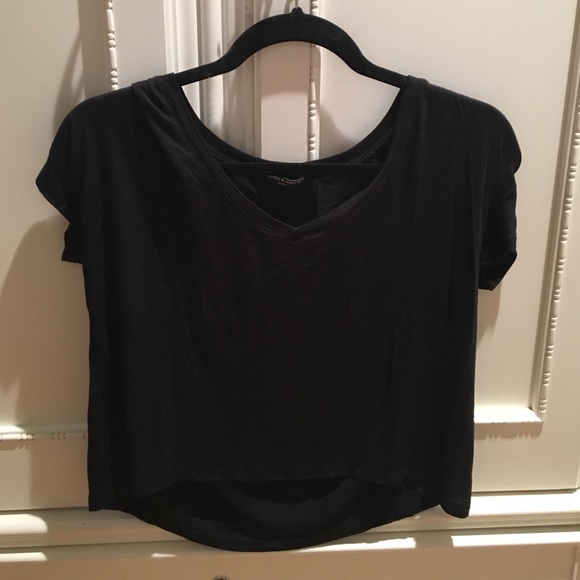 Brand new Brandy Melville black v neck loose tee - Picture 2 of 3