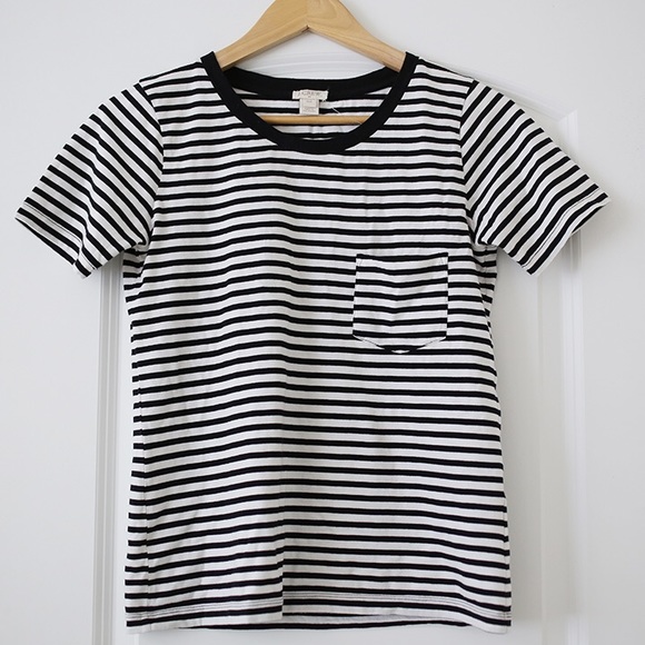 J.Crew Stripe Short Sleeve Tee