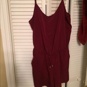 Burgundy romper