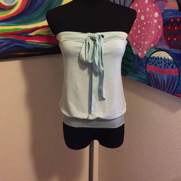 Sexy blue halter top