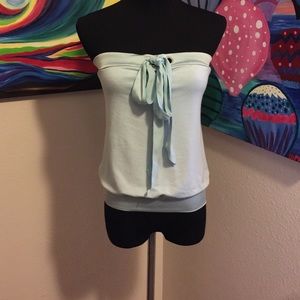 Sexy blue halter top