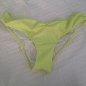 Victoria's Secret neon yellow bikini bottom