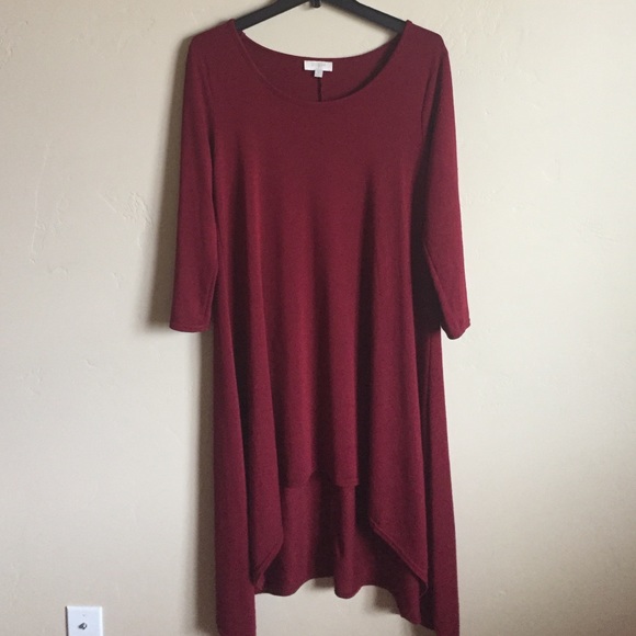 Bohme Boutique "Umgee USA" Burgundy A-Line Dress