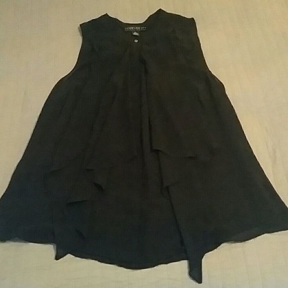 Black Sheer Dressy Tank