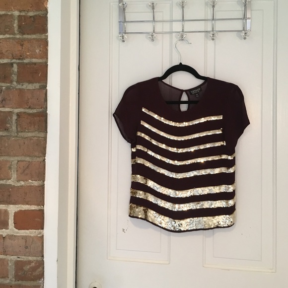 Topshop sequin tee