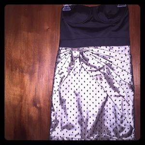 Black and Tan cocktail dress