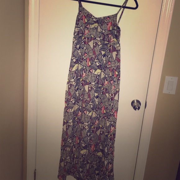 Colorful long maxi dress