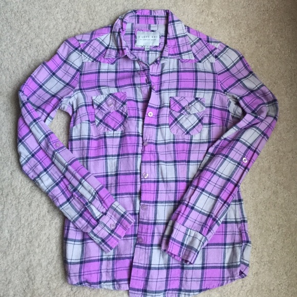 Plaid forever 21 button up