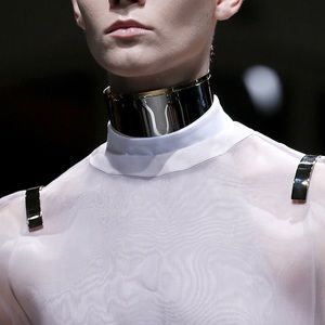 Givenchy silver and gold choker