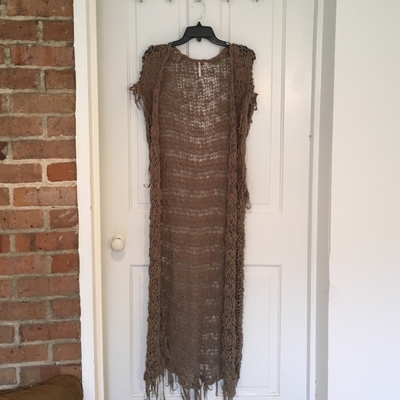 Free People floor length cardigan