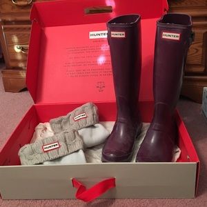 Hunter boots & socks!