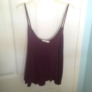 Lush maroon cropped tank