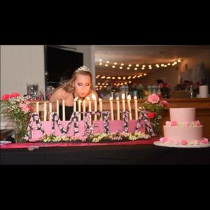 Amelia Sweet 16 candle holder