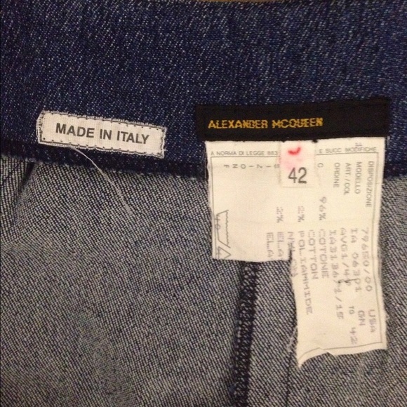 Iconic Alexander McQueen Runway Denim Skirt, 1997 - Picture 4 of 4