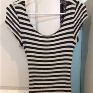 Stripe Dress, Criss Cross Back